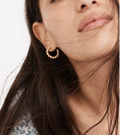 Medium Hoop gold Earrings