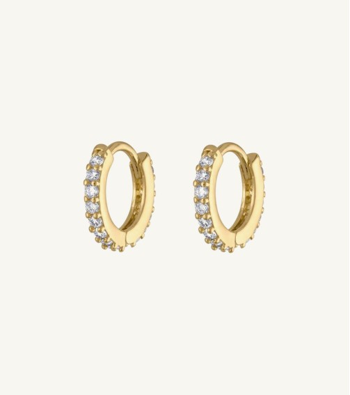 Sterling Gold diamond Earring